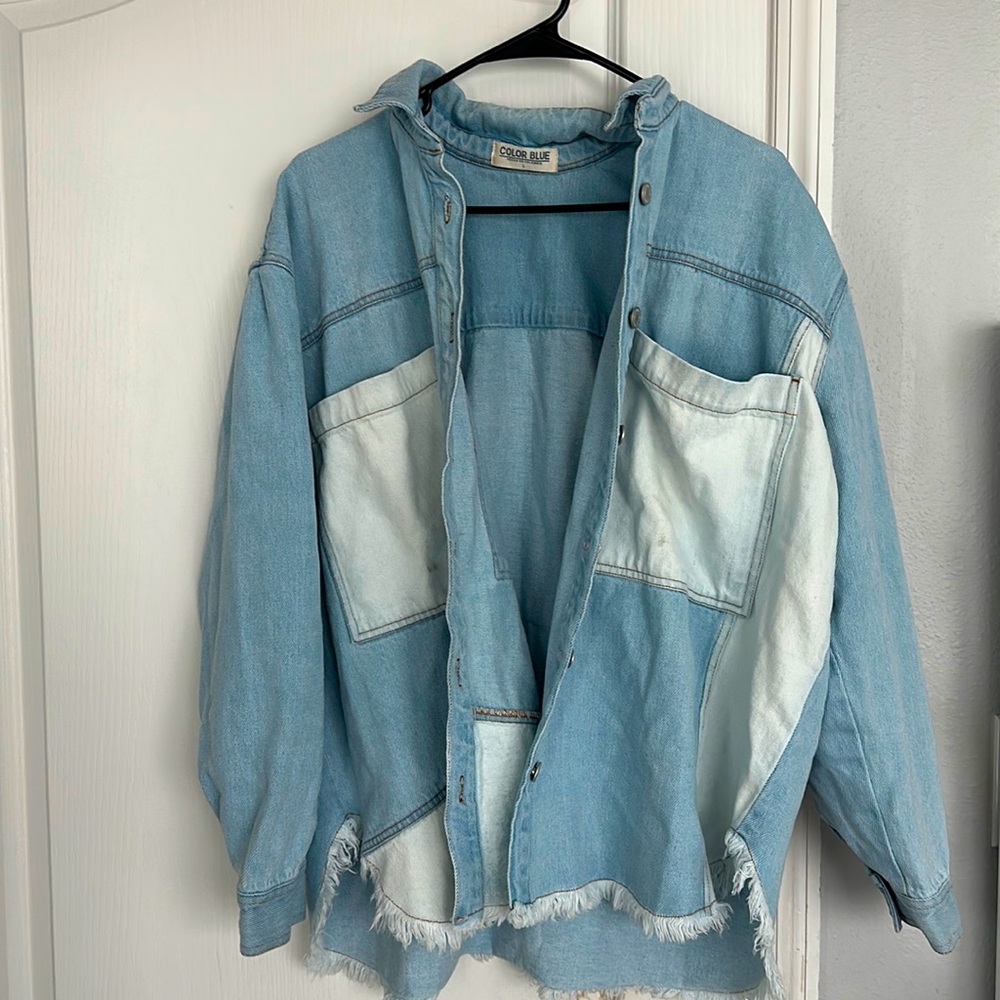 Color Blue Denim Jacket